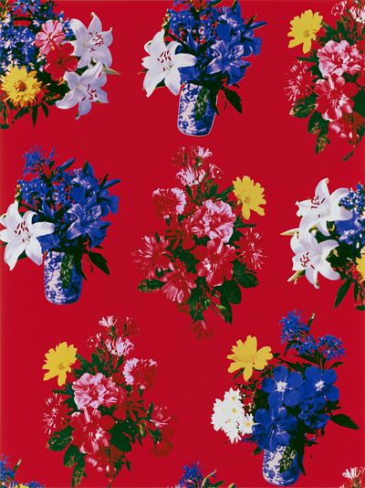 Floral Bouquet Pattern Vintage Print.