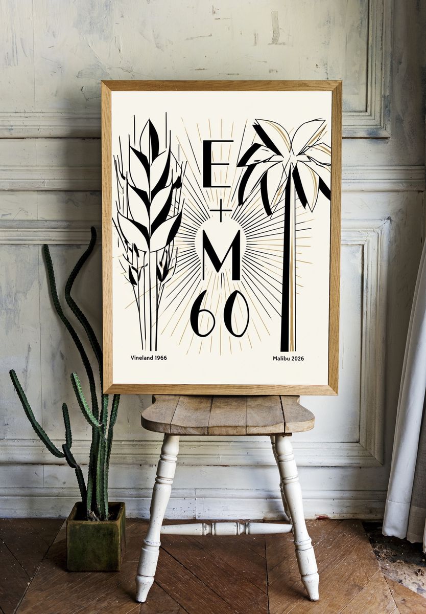 E+M 60 Botanical Poster. room preview