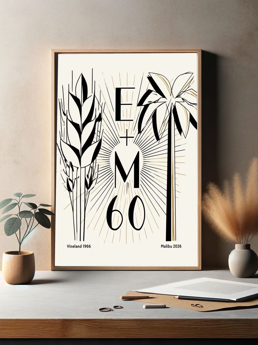 E+M 60 Botanical Poster. — room view 2