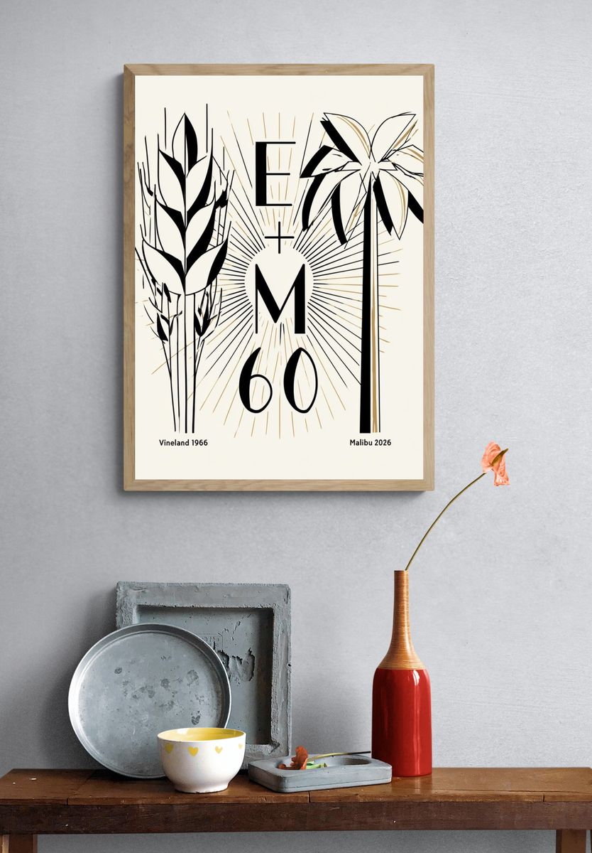 E+M 60 Botanical Poster. — room view 3