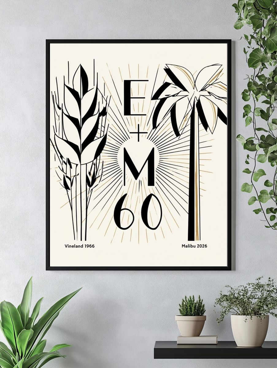 E+M 60 Botanical Poster. — room view 4