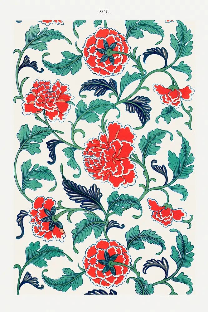 Green Botanical Leaf Print. poster detail
