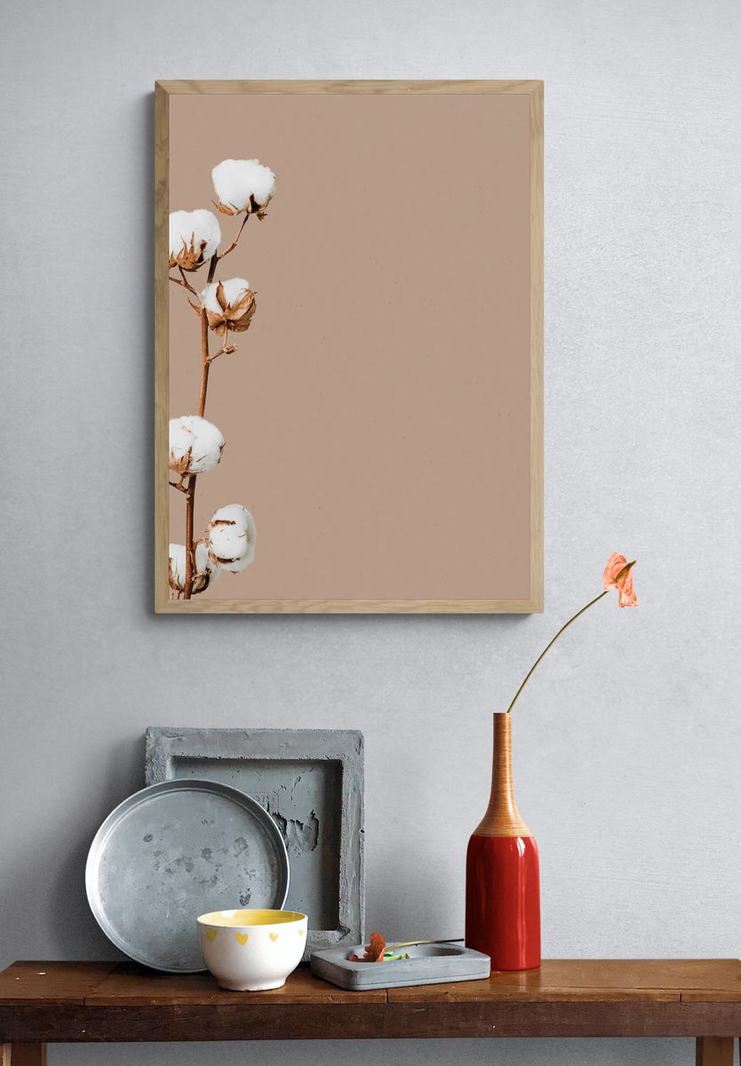 Natural dried flower floral background. — room view 3