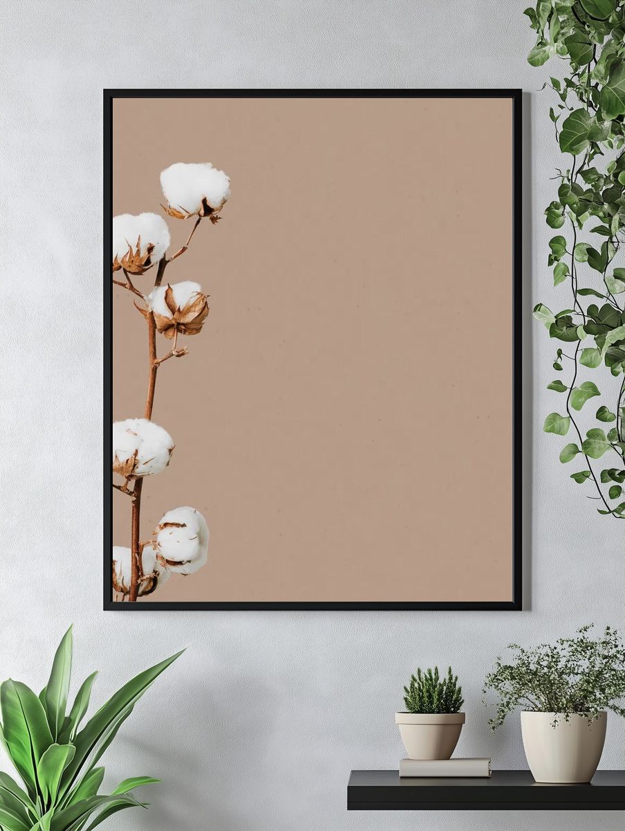 Natural dried flower floral background. — room view 4