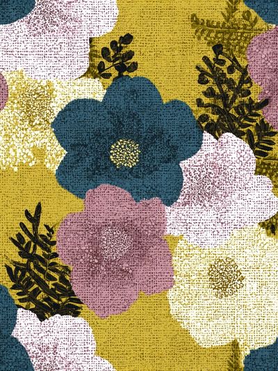 Floral Collage Vintage Print. poster