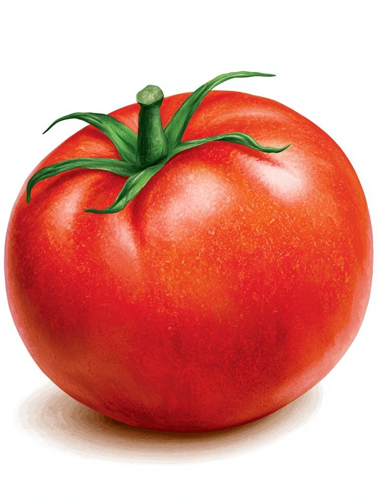 Ripe Tomato Illustration Poster. poster — botanical art