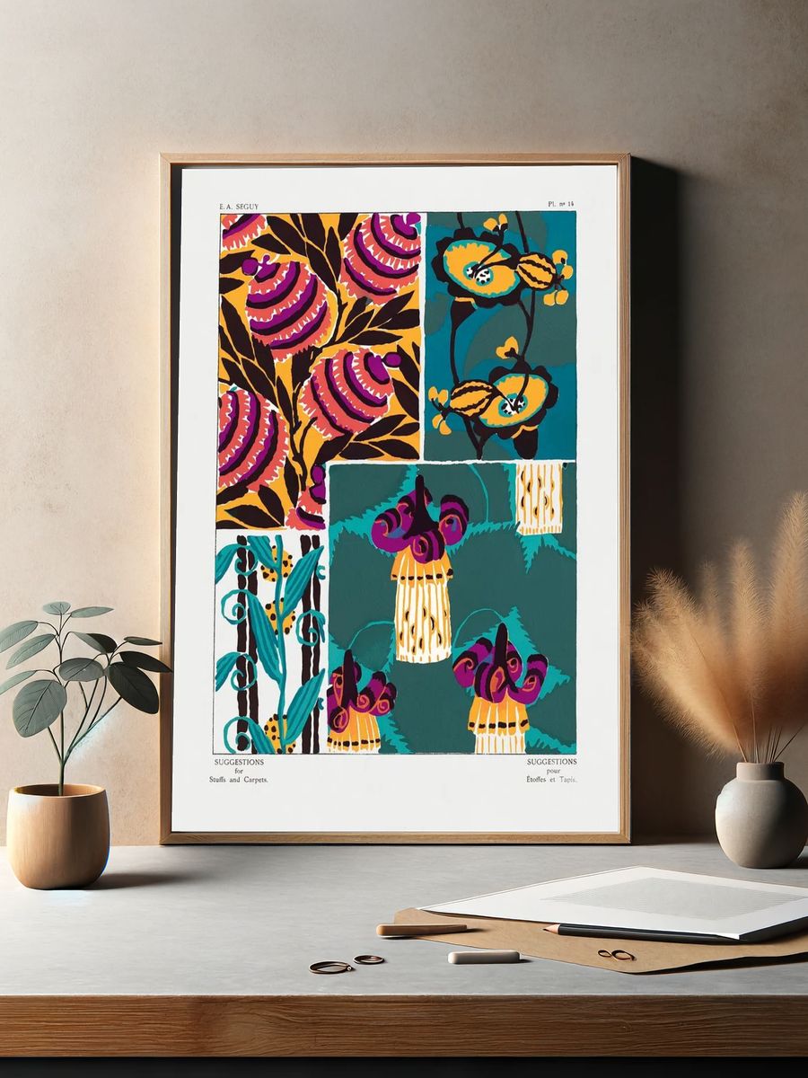 Vintage floral patterns, Art Nouveau. — room view 2