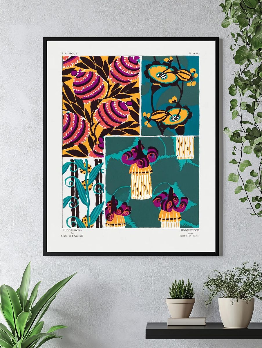 Vintage floral patterns, Art Nouveau. — room view 4