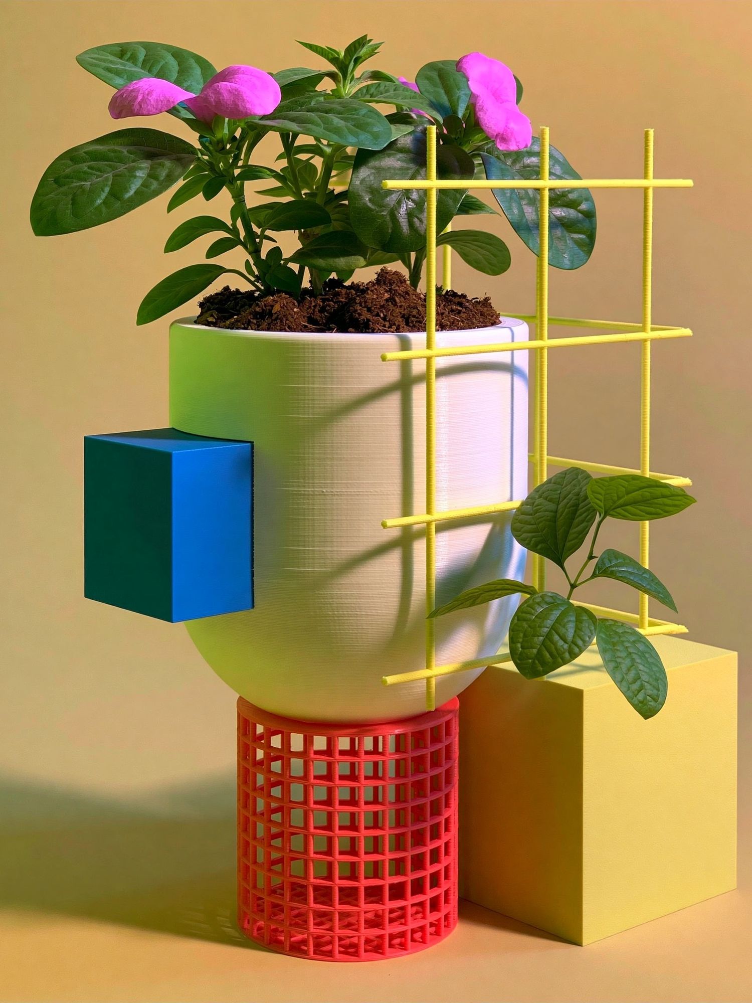 Geometric Plant Still Life Poster. poster — botanical art