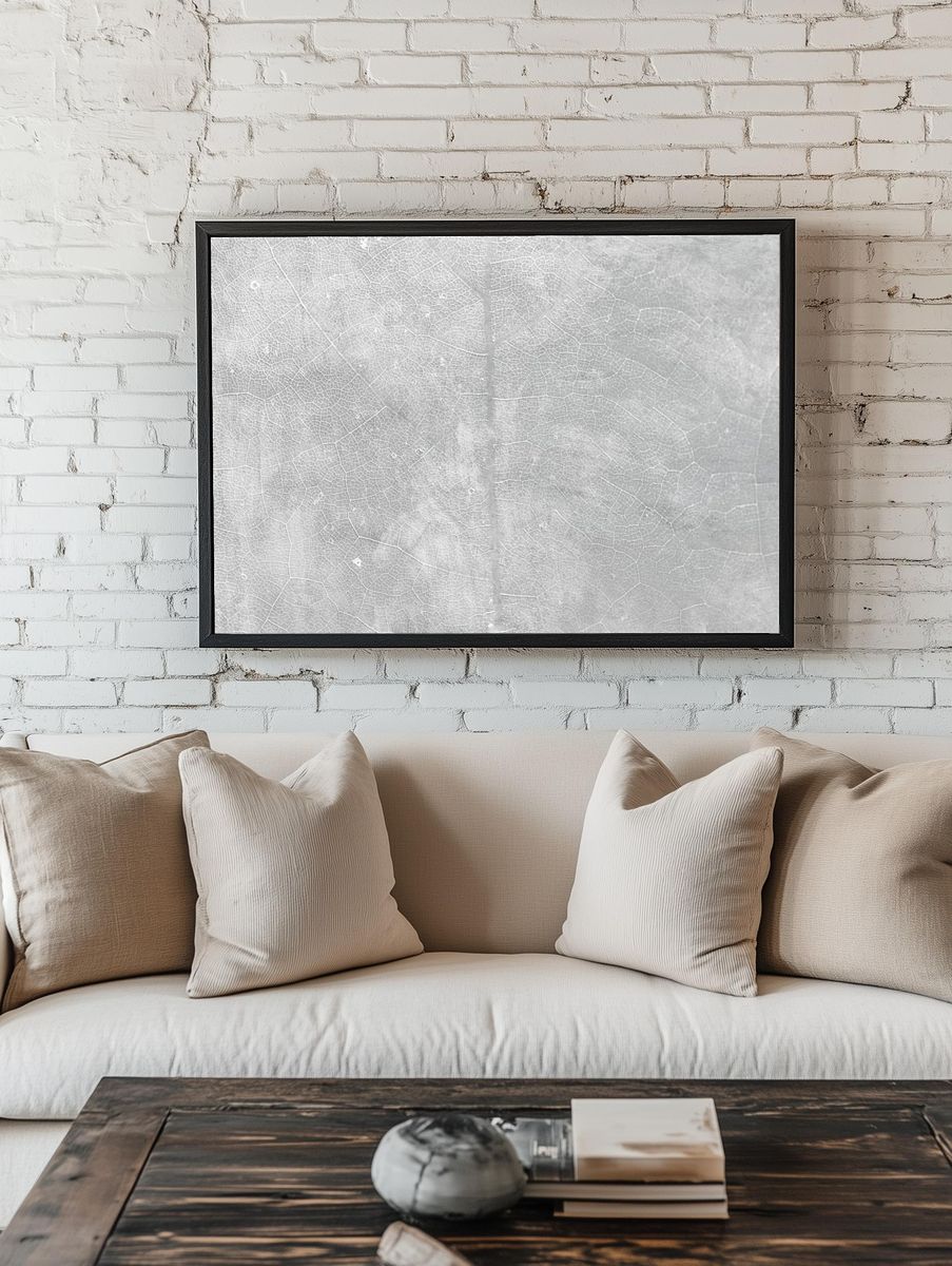 Gray star gooseberry leaf textured. — room view 1