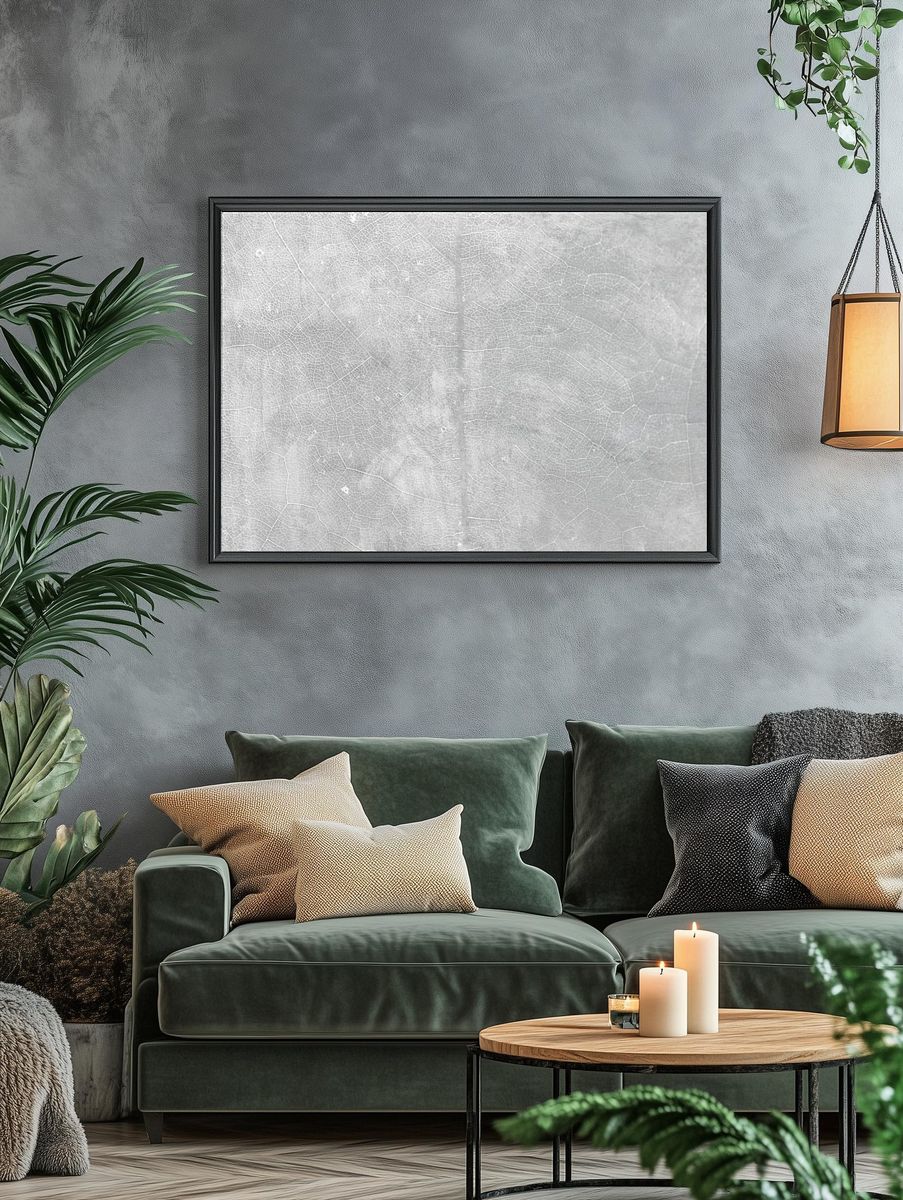 Gray star gooseberry leaf textured. — room view 4