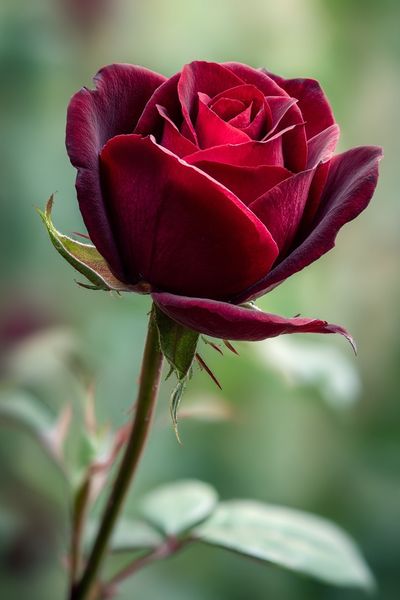 Deep Red Rose Photography Poster.