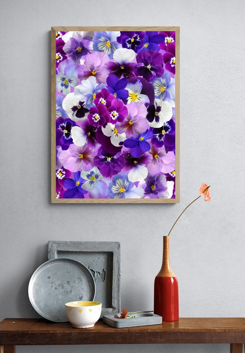 Free purple flower image, public. — room view 3