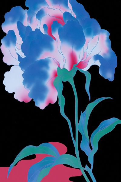 Neon Bloom Botanical Poster. poster