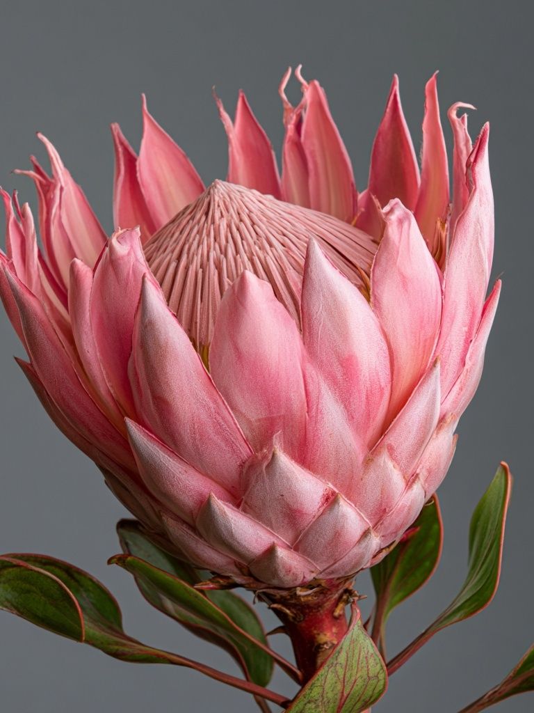Pink Protea Botanical Print. poster — botanical art