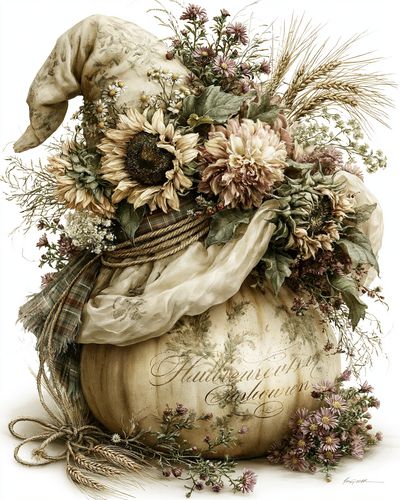 Autumn Harvest Still Life Print.