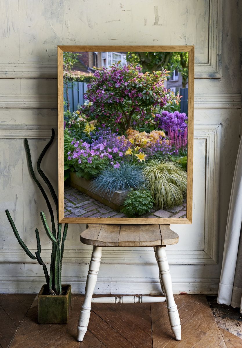 Cottage Garden Bloom Poster. room preview