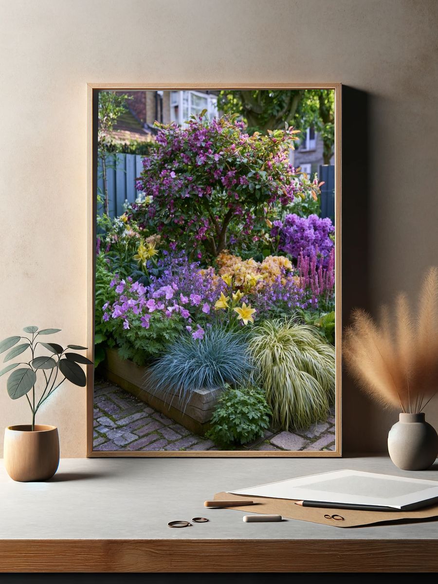 Cottage Garden Bloom Poster. — room view 2