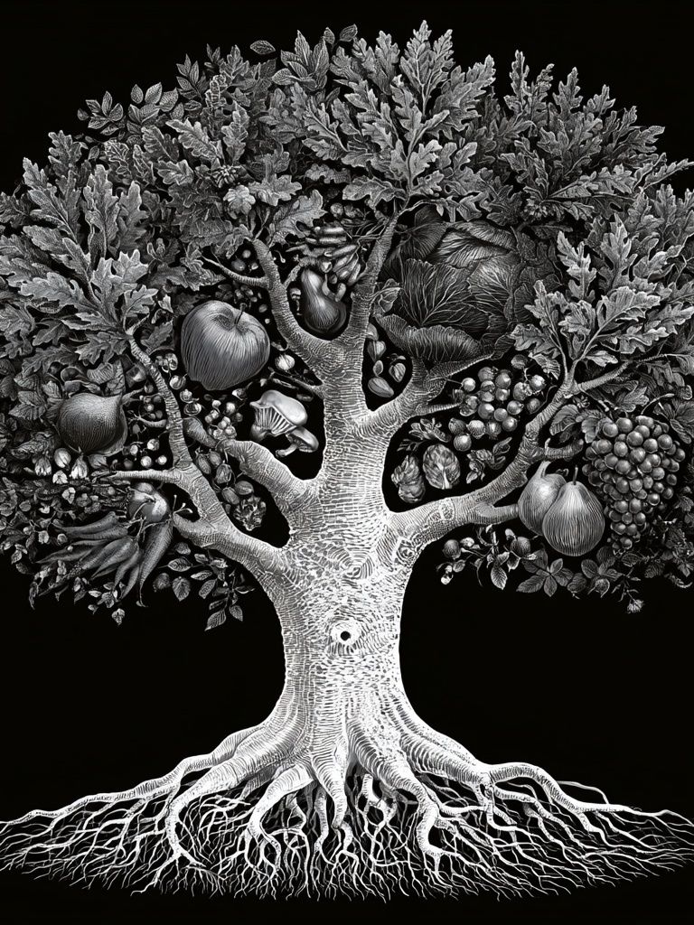 Fruit Tree Botanical Print. poster — botanical art