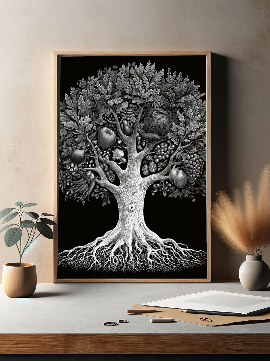 Fruit Tree Botanical Print. — room view 2