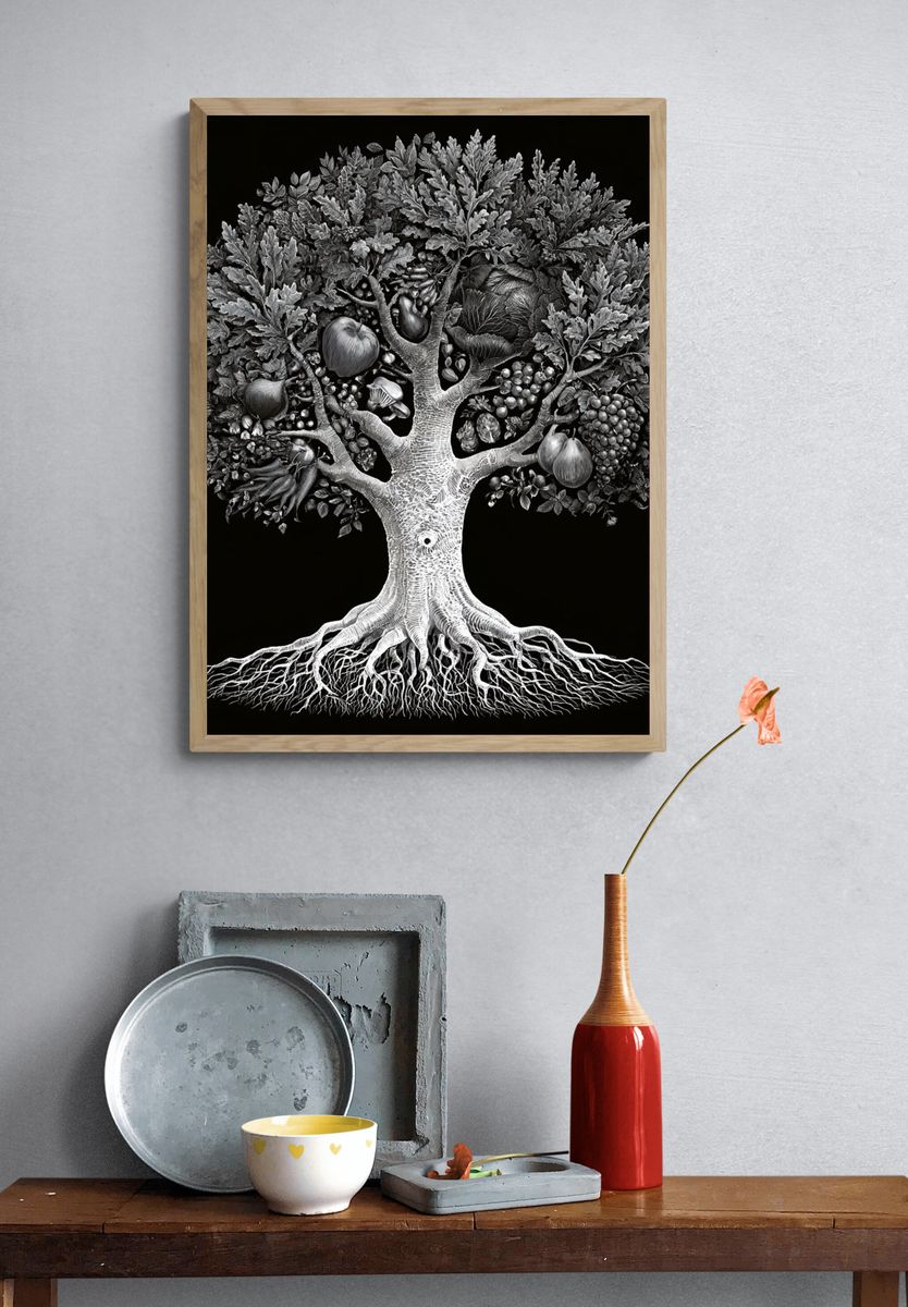Fruit Tree Botanical Print. — room view 3