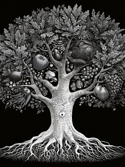 Fruit Tree Botanical Print.