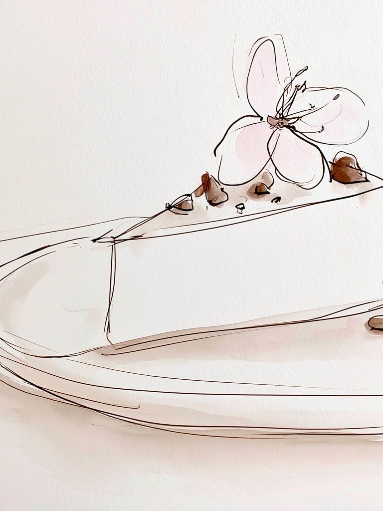 Minimal Orchid Line Art Poster. poster detail
