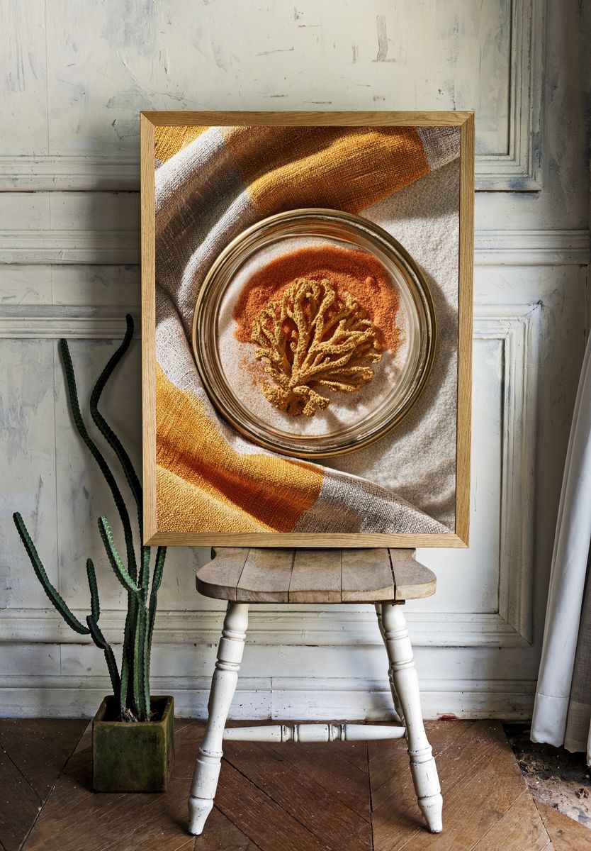 Autumn Textile Still Life Poster. room preview