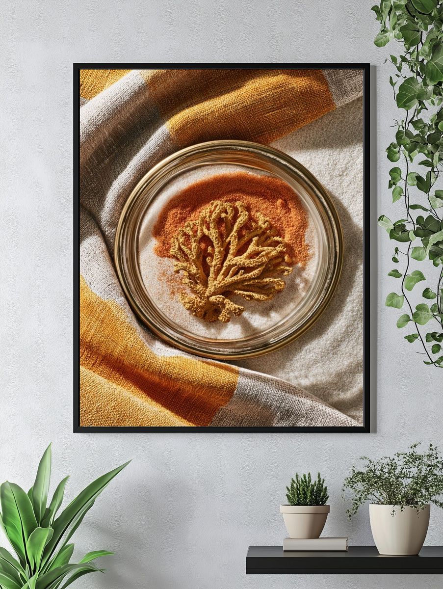 Autumn Textile Still Life Poster. — room view 4