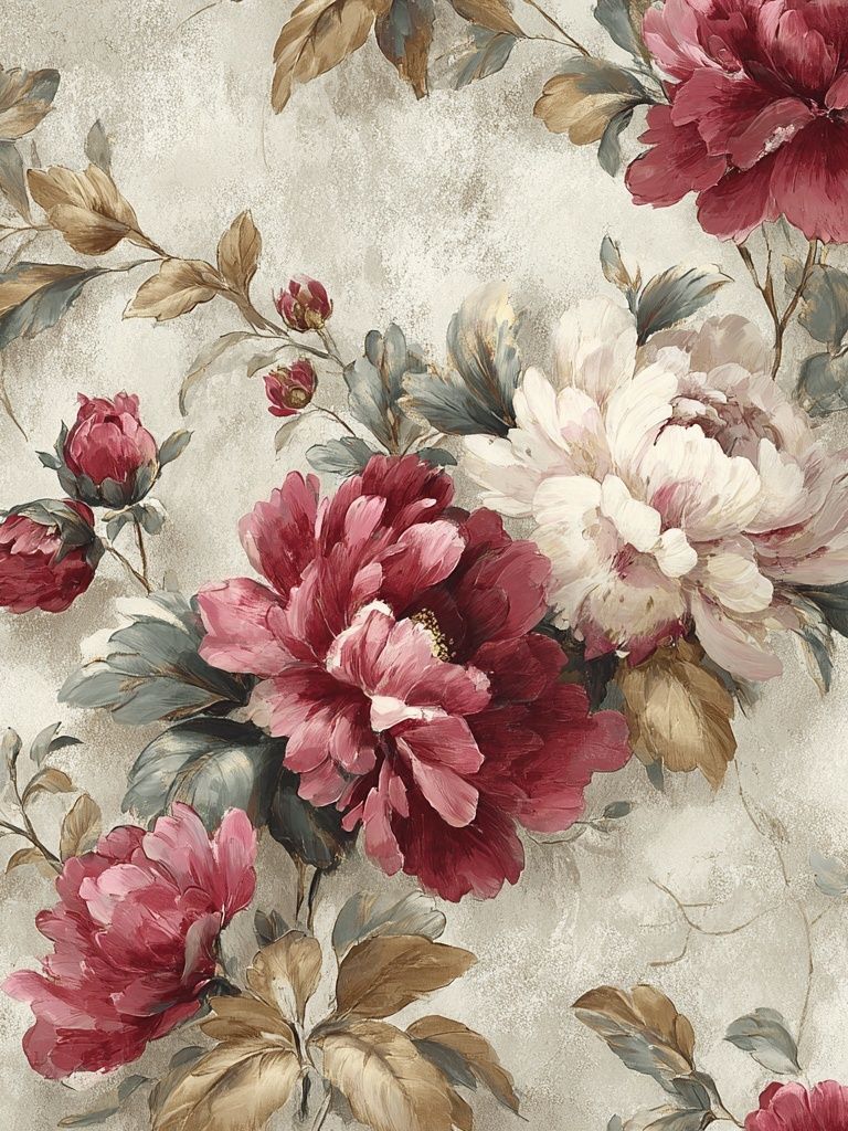 Vintage Floral Bouquet Print. poster detail