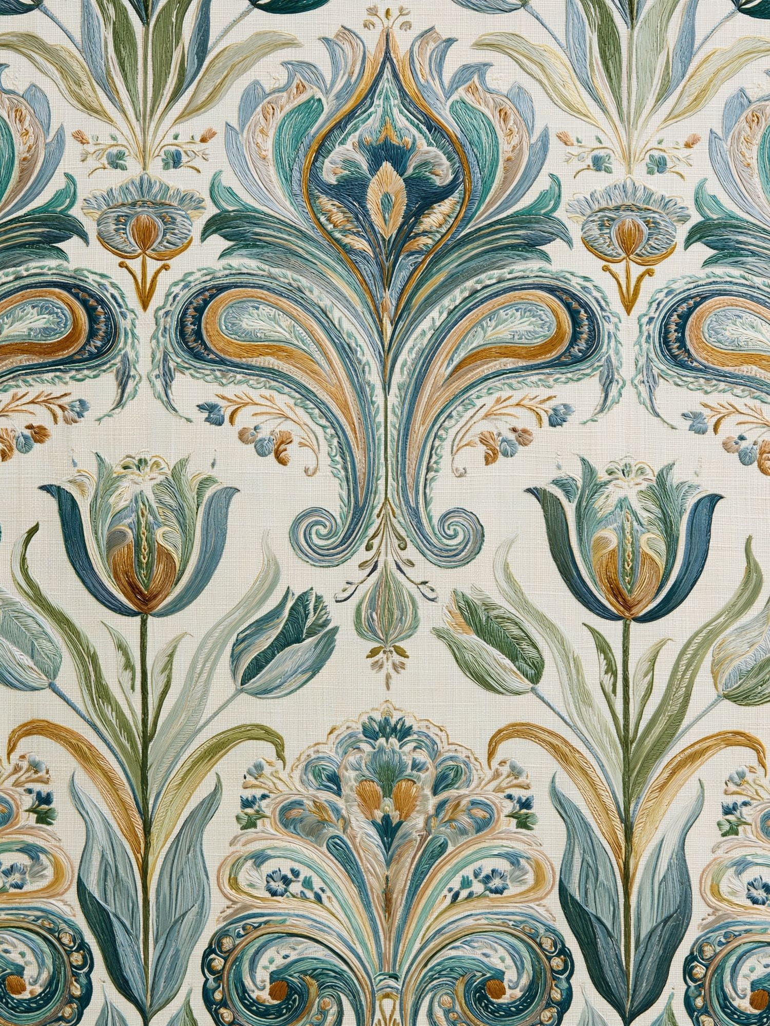Art Nouveau Floral Pattern Poster. poster — botanical art