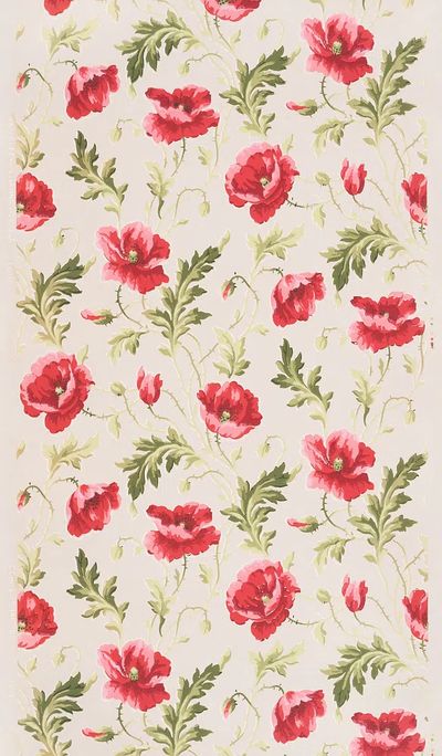 Pink flower pattern (1905–1915) vintage. poster