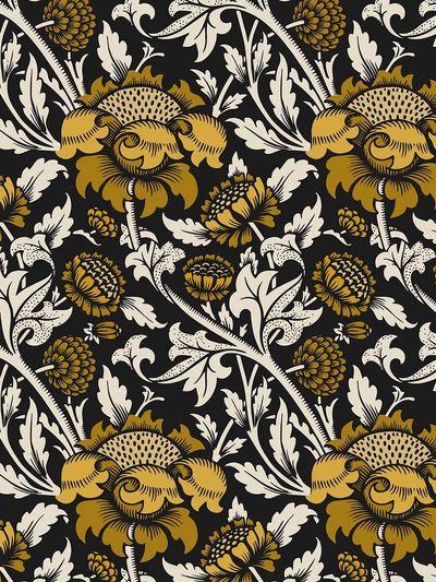 Vintage floral ornament seamless pattern.
