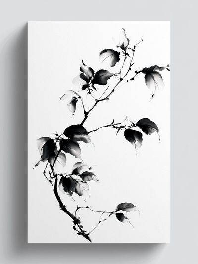 Ink Branch Botanical Print.