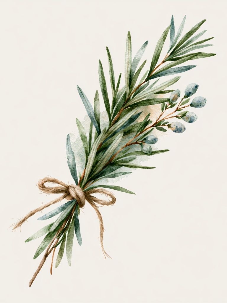 Eucalyptus Botanical Watercolor Poster. poster detail