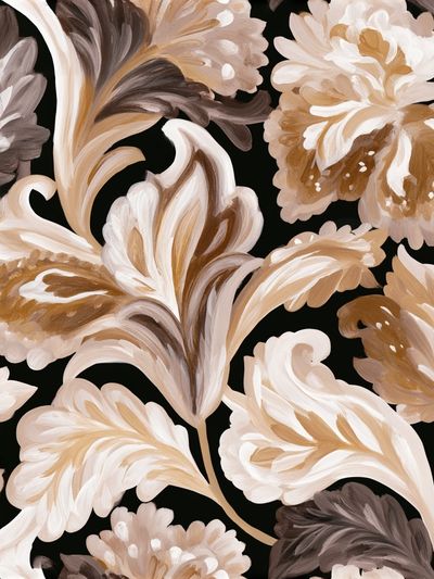 Botanical Floral Pattern Print.