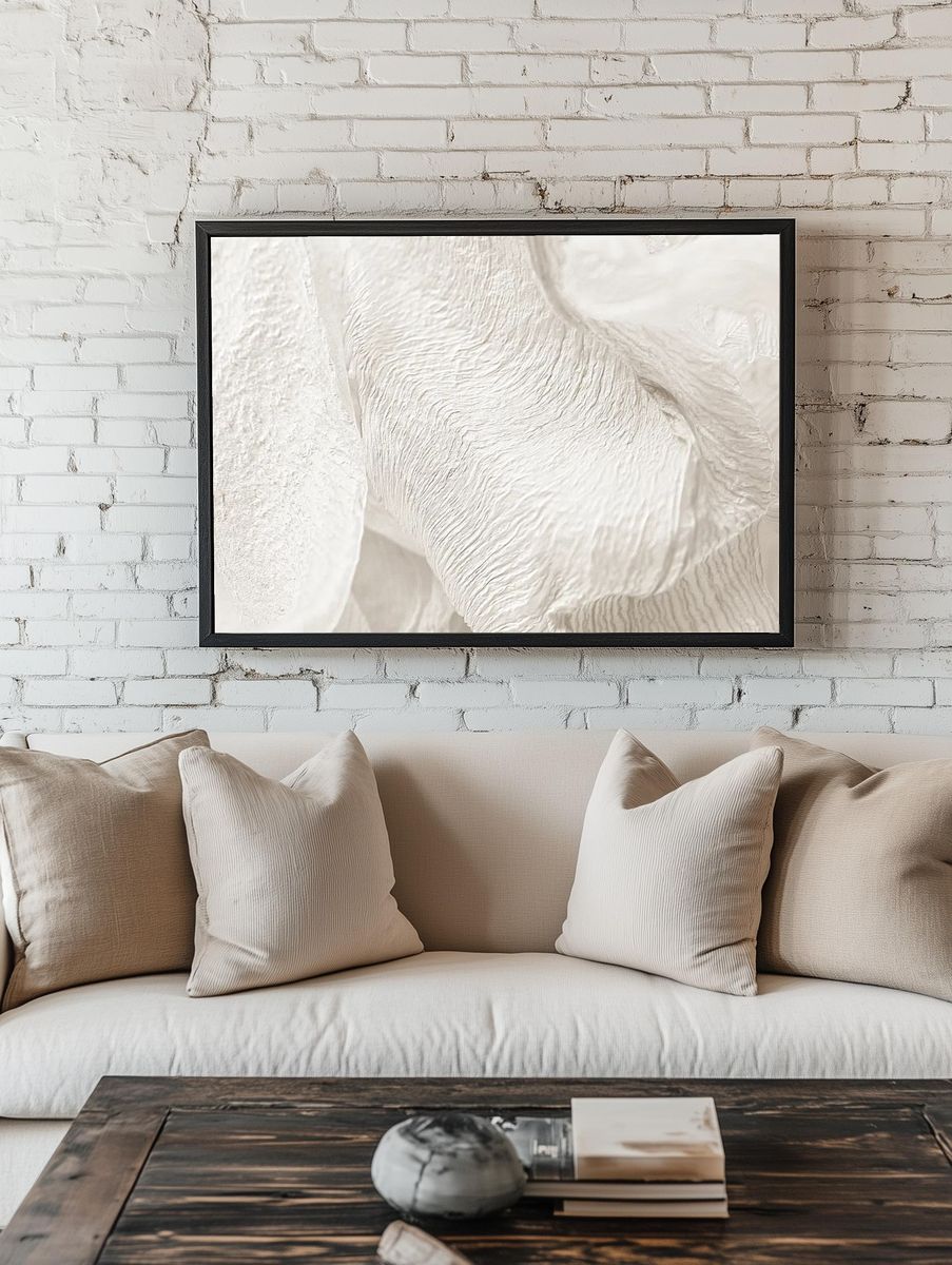 Dried lily leaf textured background. — room view 1