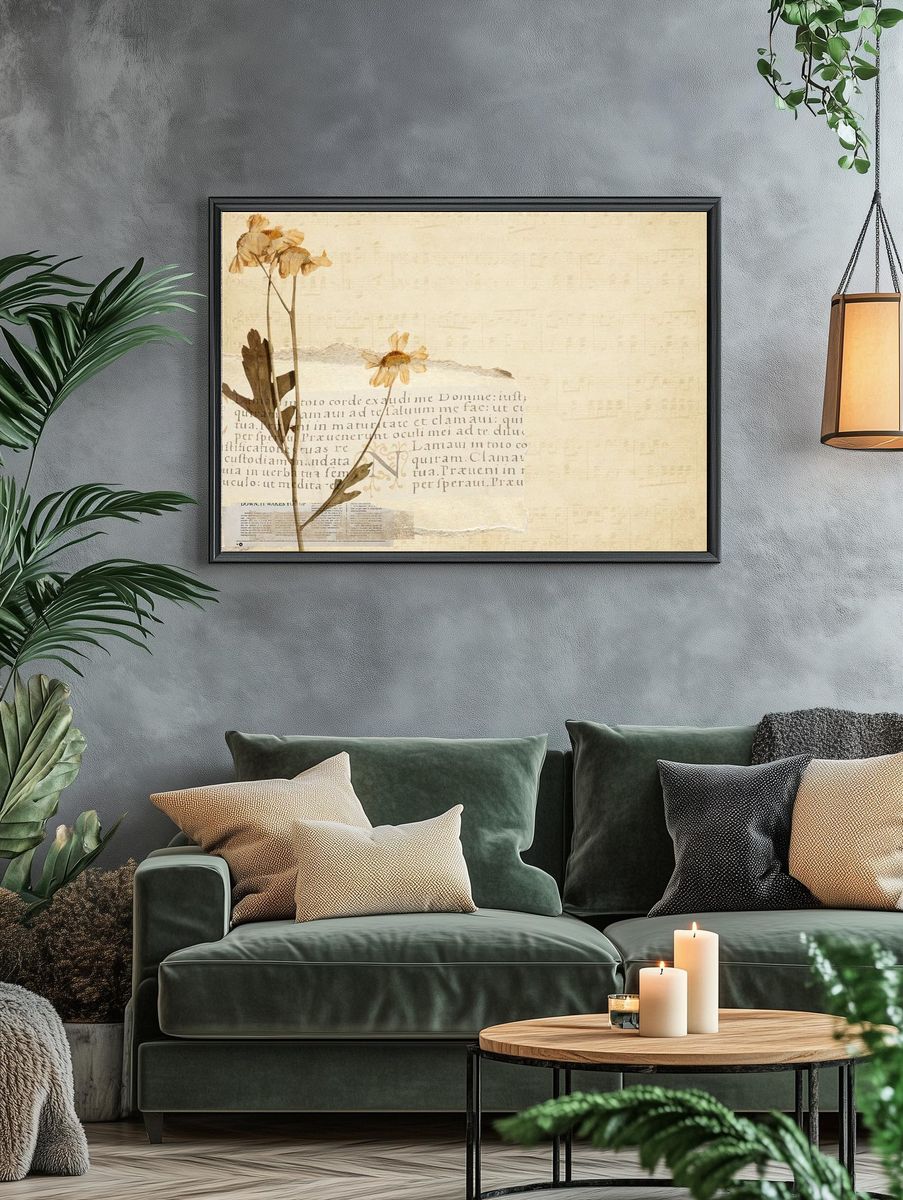 Vintage background faded architecture illustration. — room view 4
