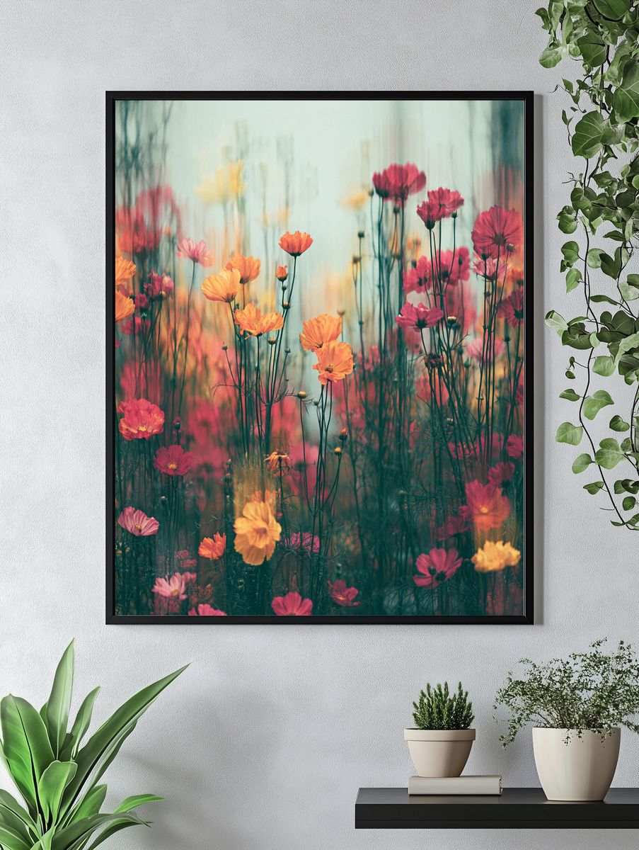 Dreamy Wildflower Meadow Print. — room view 4