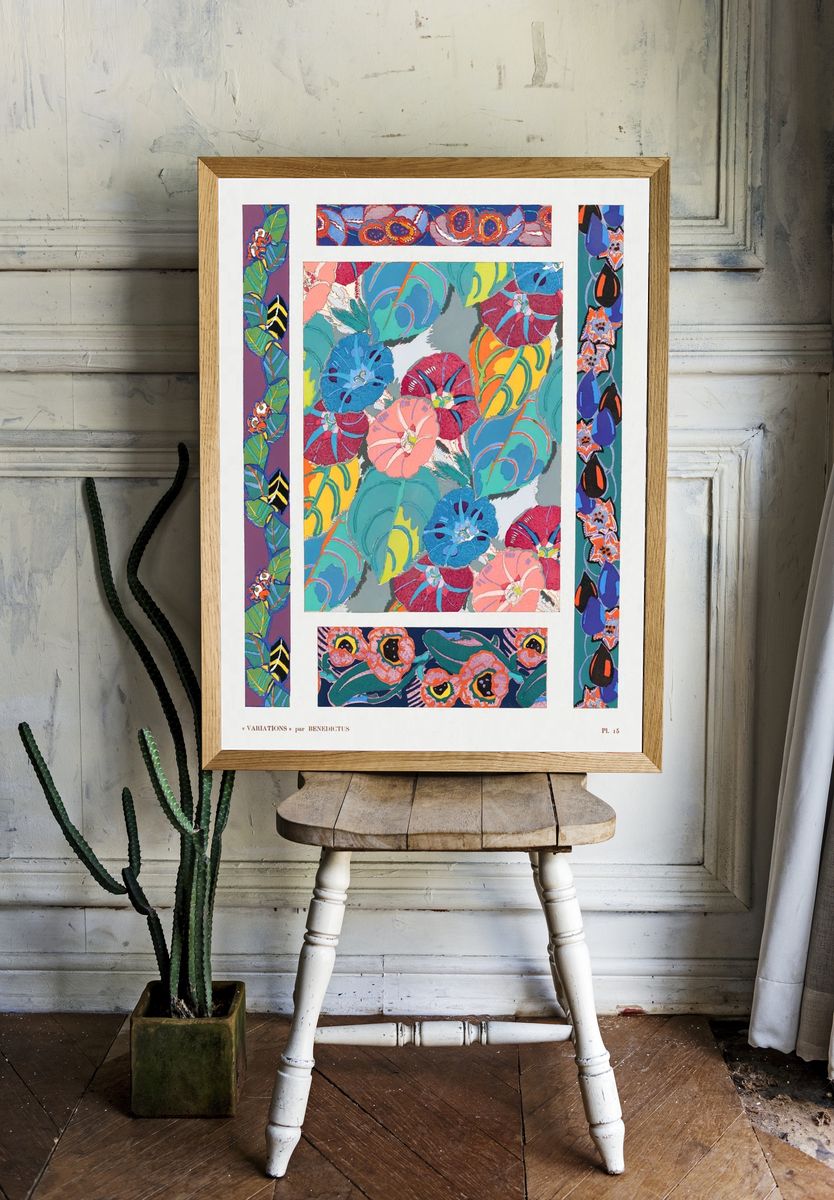 Vintage floral motifs, variations 15. — room view 1