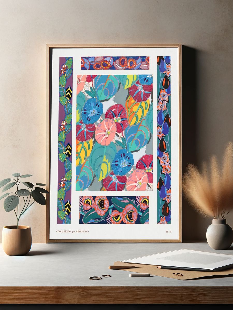 Vintage floral motifs, variations 15. — room view 2