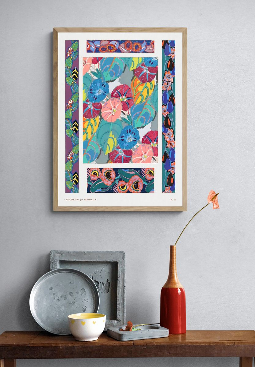 Vintage floral motifs, variations 15. — room view 3