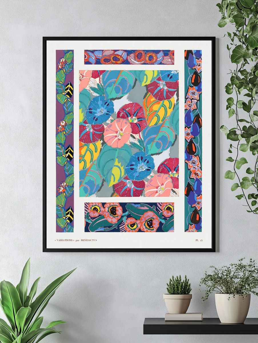 Vintage floral motifs, variations 15. — room view 4