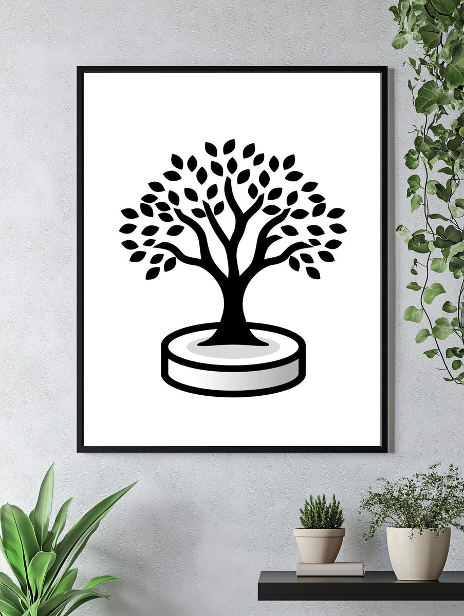Tree of Life Minimalist Print. — room view 4