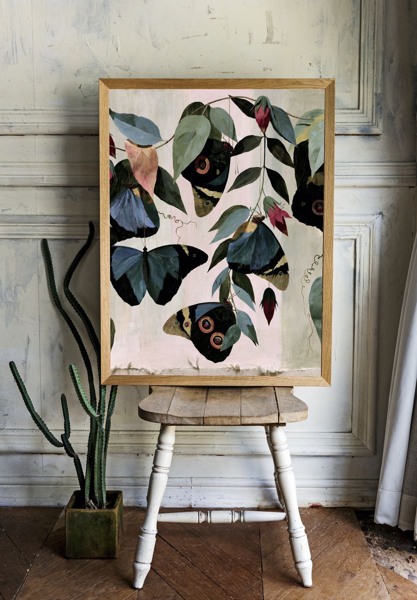 Butterfly Leaves Botanical Print. — room view 1