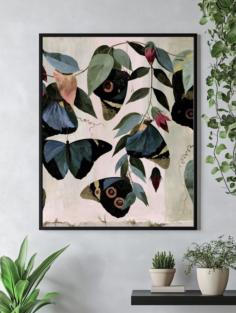 Butterfly Leaves Botanical Print. — room view 4