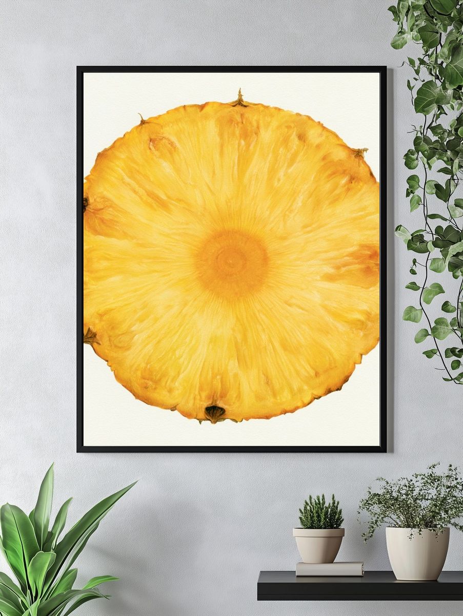 Pineapple Slice Botanical Print. — room view 4