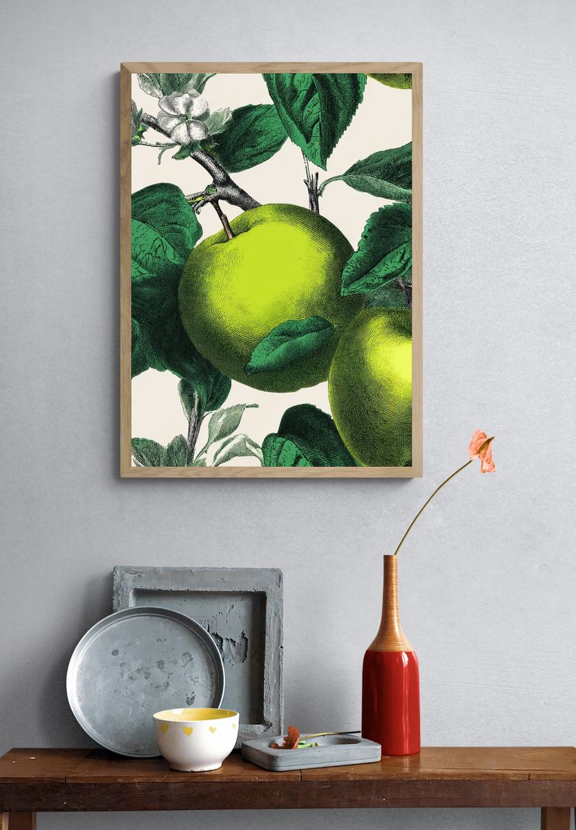 Green Apples Botanical Print. — room view 3