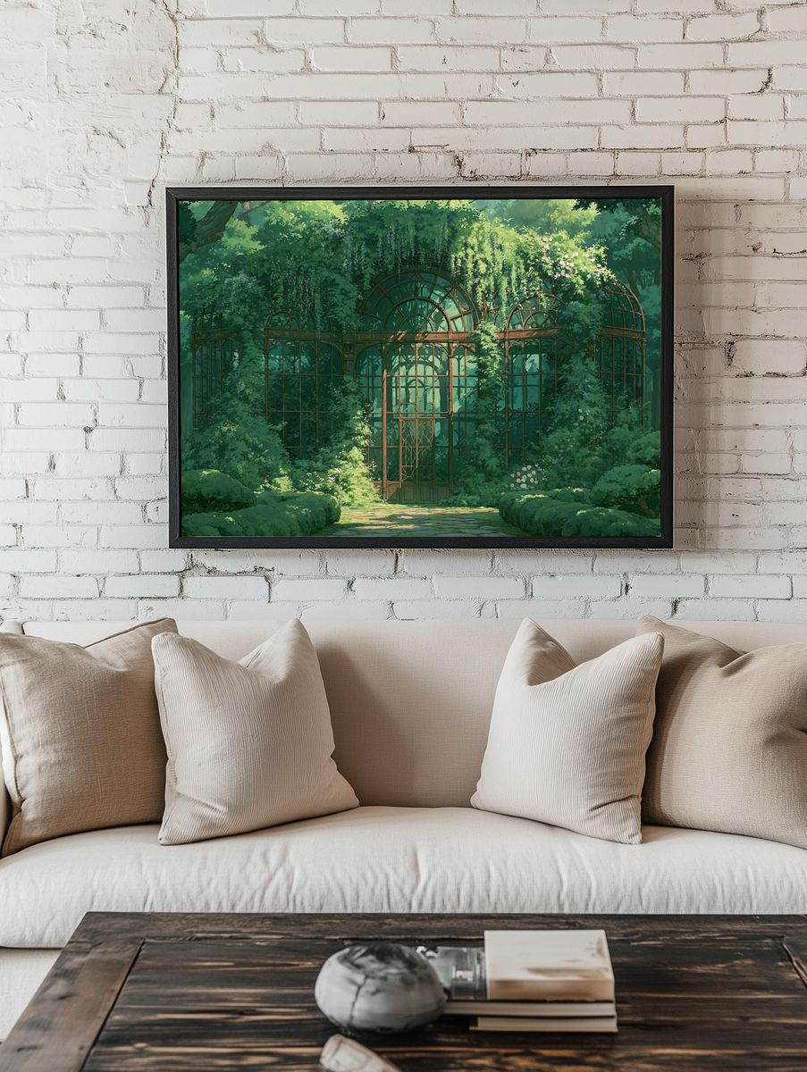 Enchanted Garden Conservatory Print. room preview