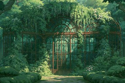 Enchanted Garden Conservatory Print.